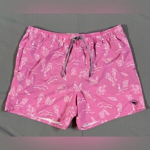 Men’s Ted Baker Pink Swim Short Sea Life Print Size 6